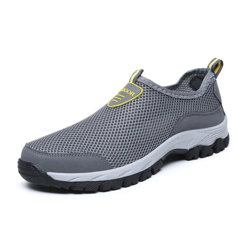 Men's Best Selling Mesh Breathable Sneakers Lightweight Non-Slip Men's Outdoor Hiking Shoes Comfortable Soft Bottom Casual Shoes