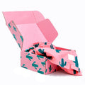 Custom Print Logo Foldable Corrugated Paper Gift Acrylic Box for Dresses Matt Lamination Embossing Sponge for Shipping Packaging