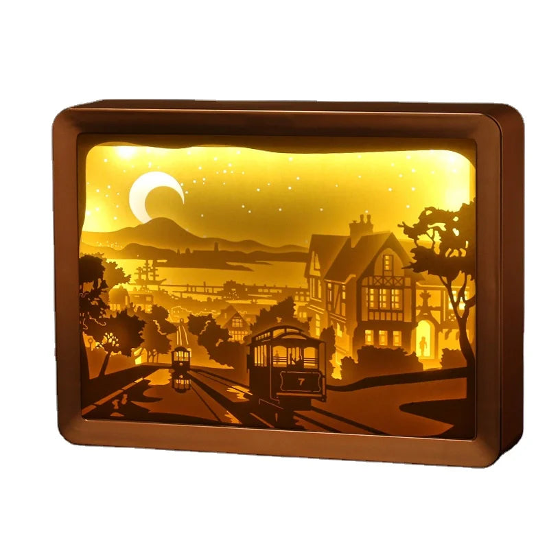 2026 Logo Customized Gifts Universal Framed Night Light Promotional Advertising Gift Items