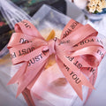Wholesale Gift Box With Ribbon for Valentine Luxury Gift  Custom Grosgrain logo Ribbon Custom Brand Ribbon