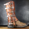 Medieval Renaissance Greaves Boots Leather Leg Armor Larp Warrior Knight Costume Strap Puttees for Men Women