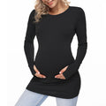Wholesale Roupa Gestante Long Sleeves Maternity Autumn Shirt Soft Maternity Clothes Pregnant Clothes Maternity T Shirt