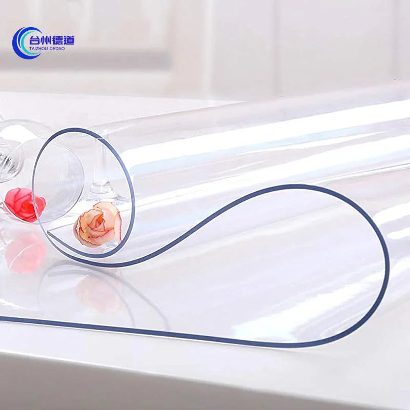 Hot Sale Printed Pvc Soft Thin Plexi Glass Tablecloth Roll