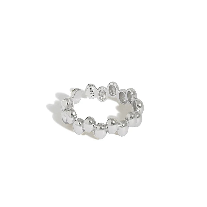 925 Sterling Silver Oval Stacking Ring Eternity Band Women's Stackable High Polished Rings