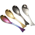 304 Stainless Steel Novelty Flatware Set Colorful Cartoon Metal Scoop Cutlery Coffee Rice Soup Ice Cream Cute Silver Spoon