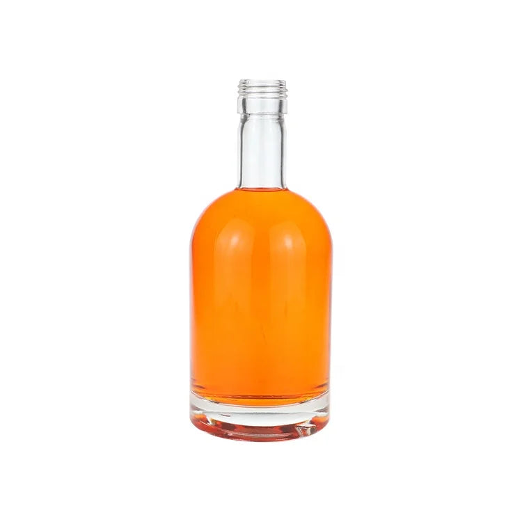 Round 375ml 500ml 700ml 750ml 1000ml Flintstone Birkin Tequila Whiskey Vodka Brandy Alcohol Glass Bottle