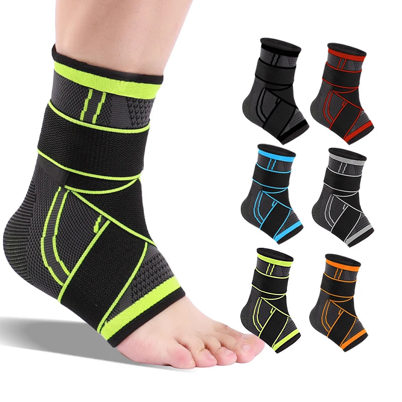 SHIWEI-3024#Sports Ankle Brace Compression Elastic Ankle Strap Sleeves Ankle Wrap Support