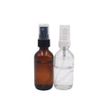 Luxury Essential Oil Fine Mist  Spray Bottle 2oz 60 ml Amber Transparent Glass Hair Oil Spray Bottle With Plastic Spray Pump Cap