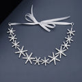 Star Shape with Ribbon Bridal Hairband Headband Bridal Diadem Hair Pieces Accessories Hairband