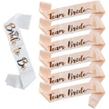 Hot Selling 1 White Bride to Be Sash and 6 Team Bride Sashes Bachelorette Party Suppliesfor Bridal Party & Wedding