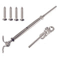 Modern Stainless Steel Adjustable Cable Railing Hardware Turnbuckle End Tensioner Fittings Water Rust Resistant 5 Year Warranty