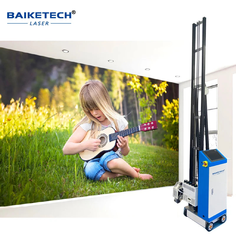 TH-WP800R Factory 3D Water-based Ink Vertical Wall Inkjet Printer Rail Type Indoor and Outdoor Printing Machine