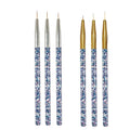 Wholesale 3pcs/sets Sequins Handle Nail Art Painted Line Tool Nail Line Drawing Pen Liner Brush Graffiti Flower Pen