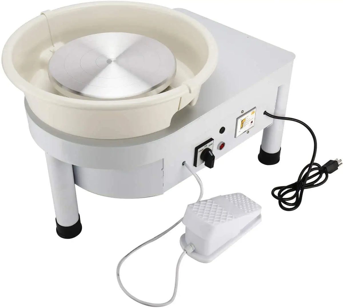 Bview Art 9.8 Inch Turntable Diameter 350W Table Top Electric Ceramic Pottery Wheel Forming Machine With Foot Pedal