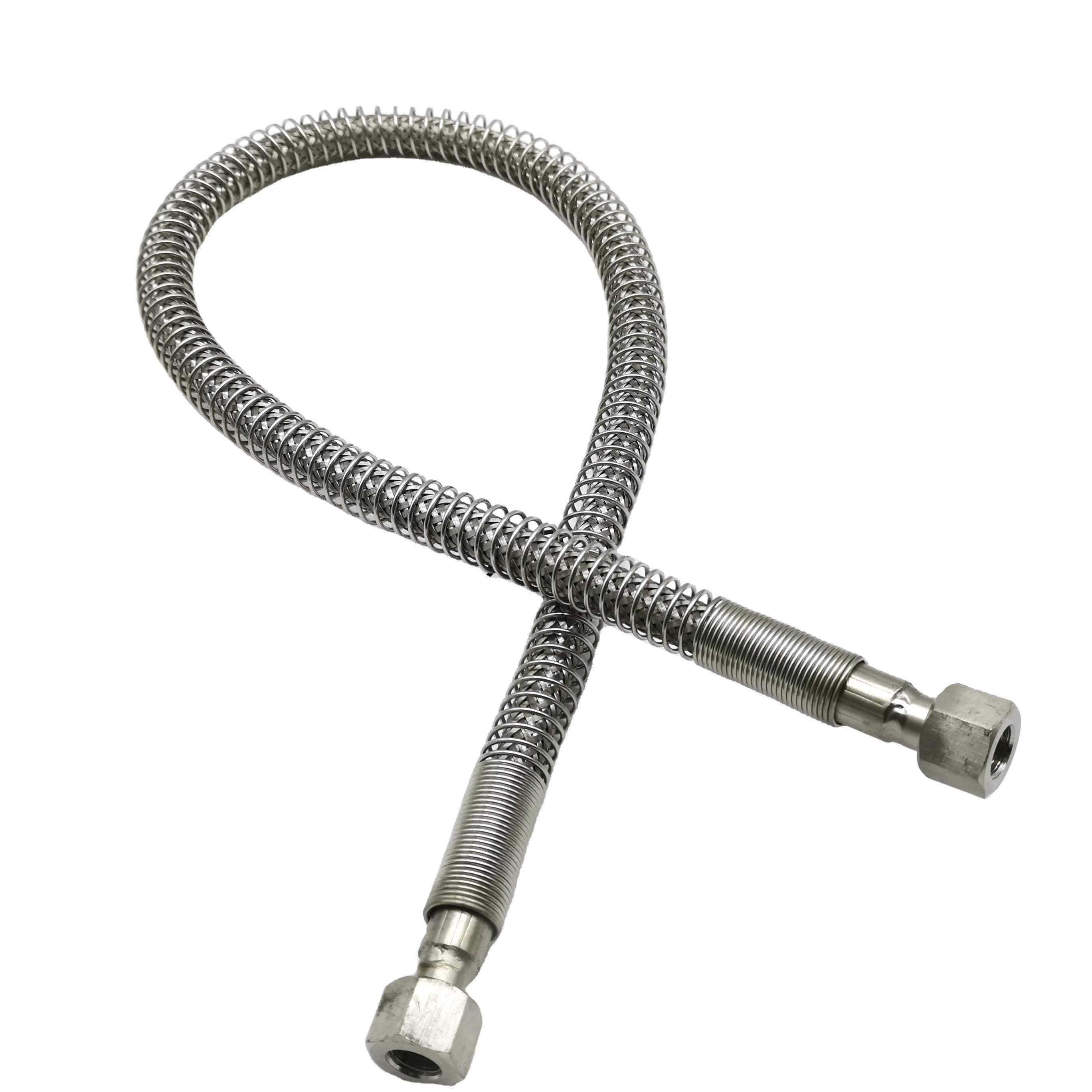 Stainless Steel Metal Hose Flexible Pipe Corrugated Braided Gas Hose High Pressure Stainless Steel Hose