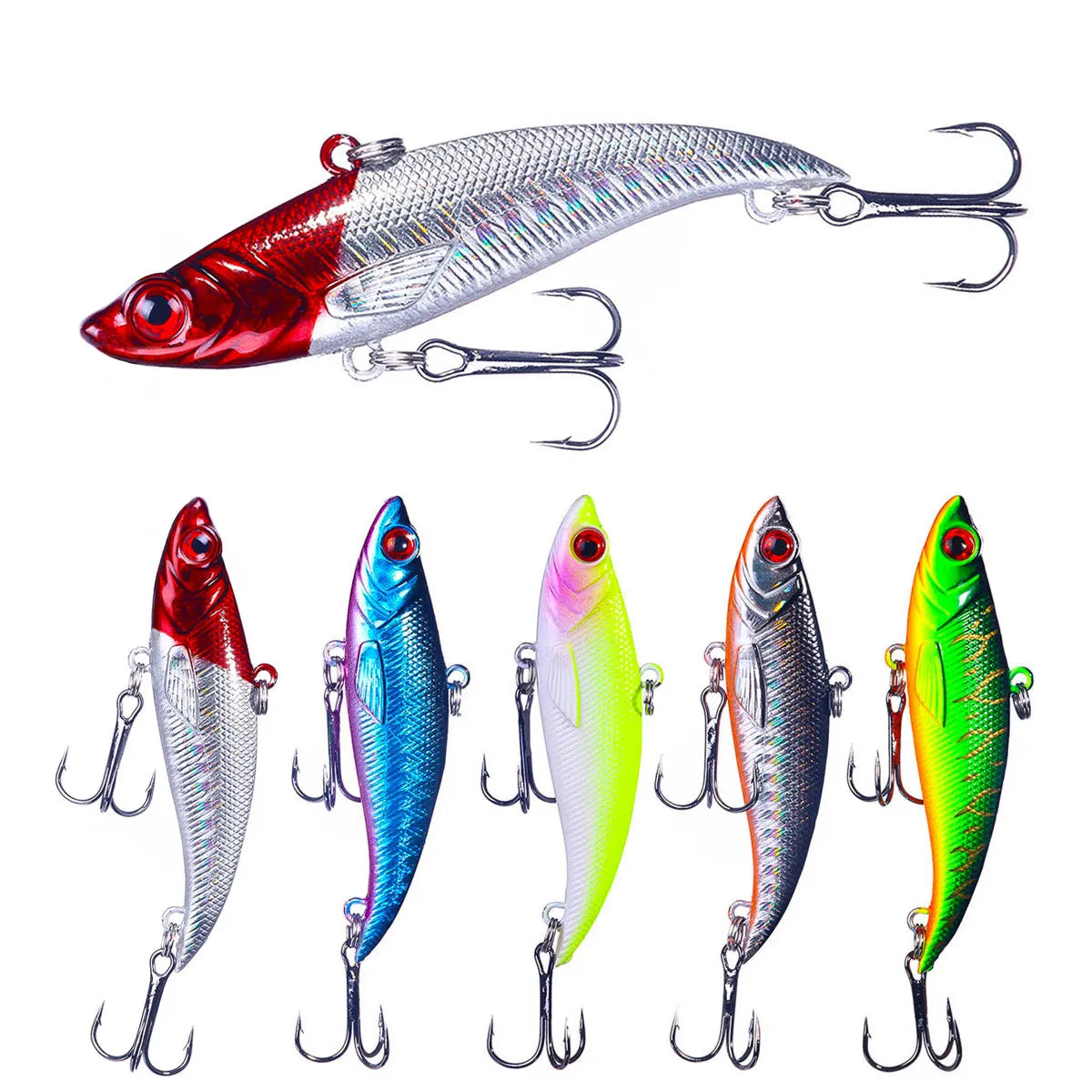 7.5cm-11.6g Hard Plastic VIB Fishing Lure Hard Plastic Long Throwing Sinking Fishing Lures