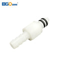 [MSC0104CH] 1/4 Inch Valved Male Quick Connector Hose Barb In-Line Coupling Insert