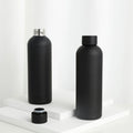 Custom Logo Luxury Matte Black 350ml to 1000ml Double-Walled Vacuum Sports Water Bottle Stainless Steel Tumbler for Gym Use C2