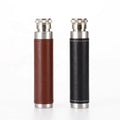 Portable Small Miniature Stainless Steel Whisky Water Bottle Water Bottle Easy to Take Out with Leather Sheath