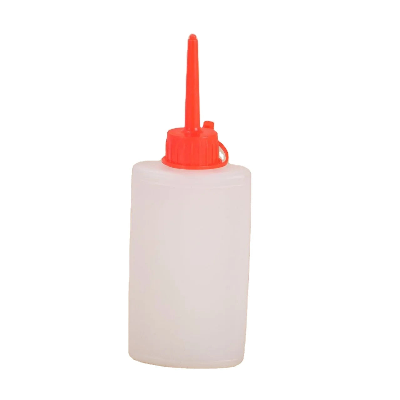 100ml 120ml Super Glue Sewing Machine Lubricating Oil Painting Packaging Flat HDPE Bottle with Point Nozzle