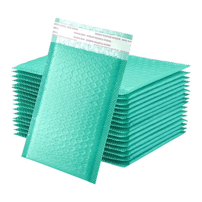 Custom Self-Seal Adhesive Poly Bubble Mailers Waterproof Padded Envelope Bags for Small Business Mailing Makeup Jewelry Gifts