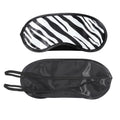 Adjustable Leopard Print Satin Eye Mask Soft Elastic Strap Blackout Sleep Mask for Travel Aviation Sleep-Wholesale Gift Option