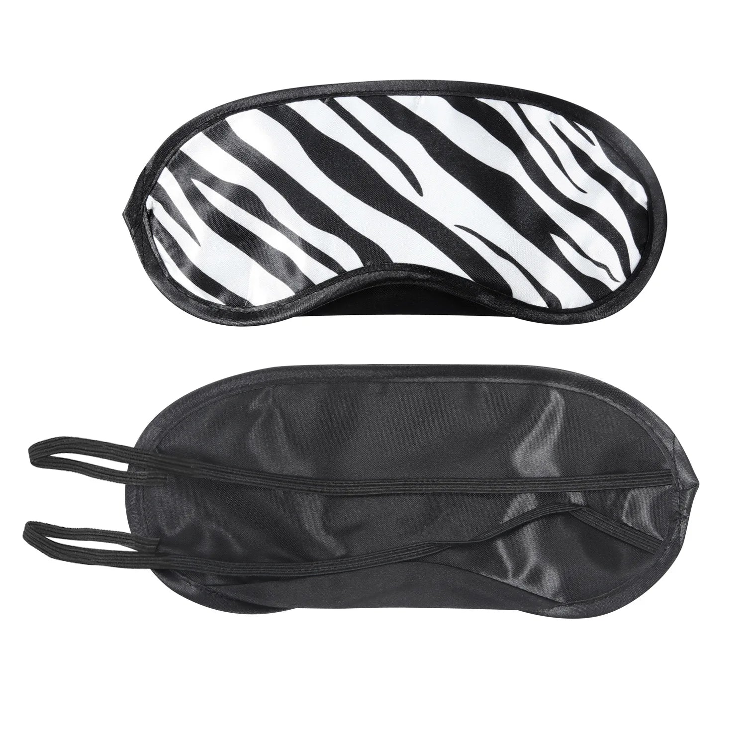 Adjustable Leopard Print Satin Eye Mask Soft Elastic Strap Blackout Sleep Mask for Travel Aviation Sleep-Wholesale Gift Option