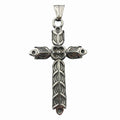 2024 Hot Selling 316L Stainless Steel Vikings Athelstan Christian Orchid Cross Pendant Necklace Men's Gift