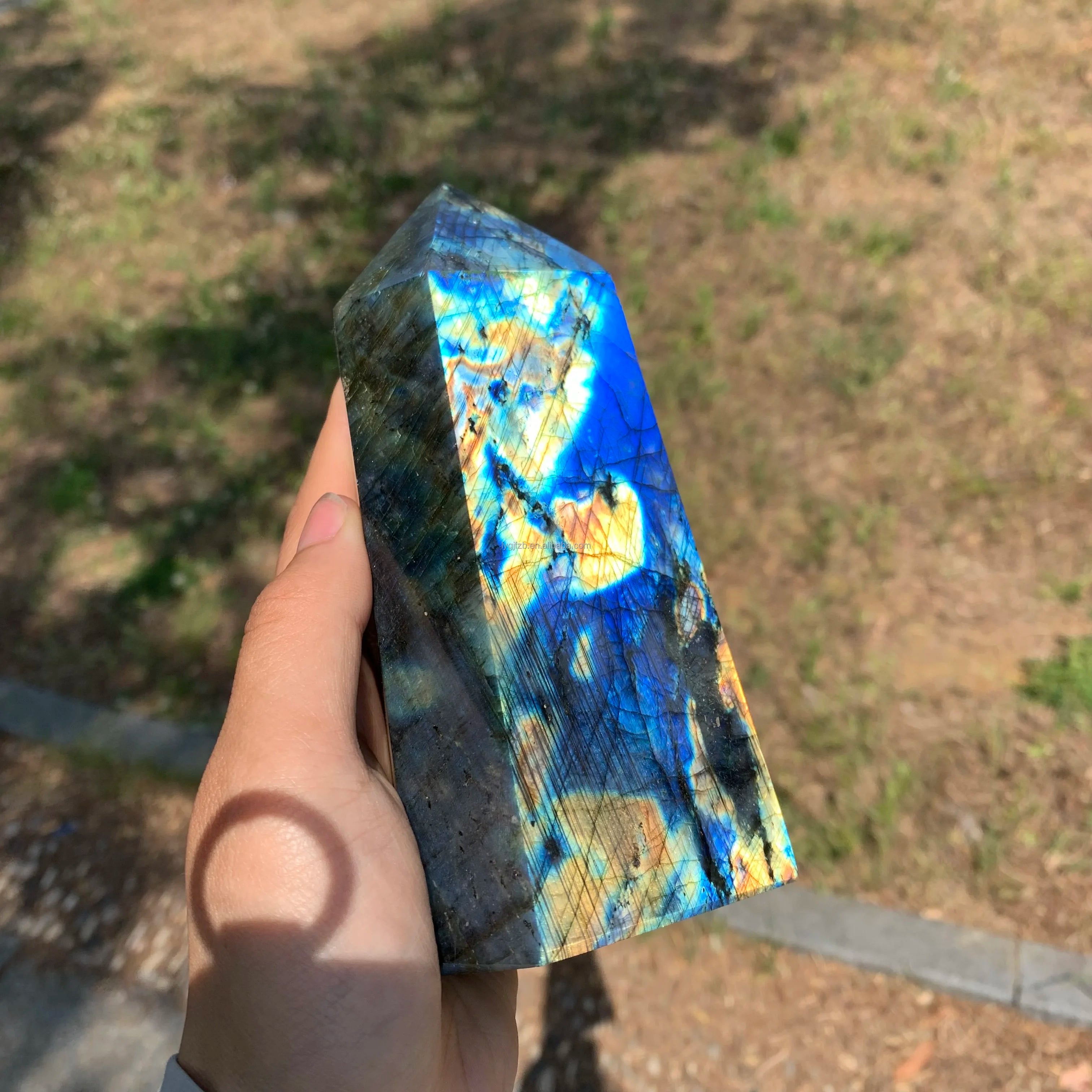 Wholesale High Quality Light Labradorite Point Healing Chakra Crystal Polished Stones Tower for Decoration