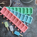 Homesun Ice Cream Mold Silicone Molds DIY 3D Diamond Ice Cream Creative Pastry Mould Ice Cream Makers Chocolate Popsicle Mold