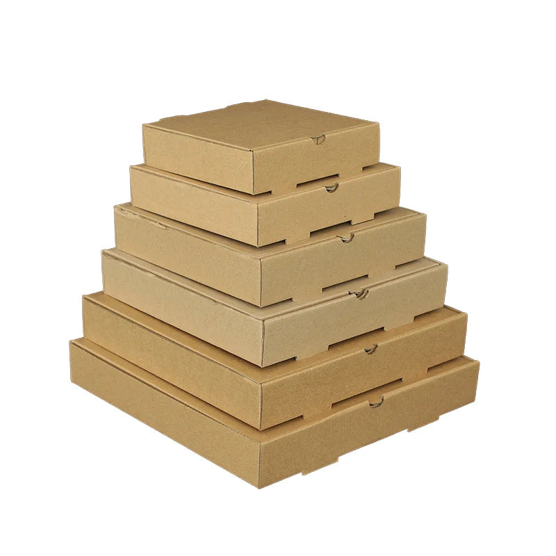 Premium Black Corrugated Pizza Box Custom Logo Takeout Delivery Packaging Wholesale Bulk Pizza Containers - Grease-Resistant
