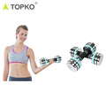 TOPKO Woman Bodybuilding Adjustable 5 kg Dumbbells Galvanized Steel Dumbbells