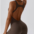 Women's Yoga Jumpsuit Fitness One Piece High Elastic Seamless Four-Way Stretch Breathable Polyester/Spandex Active Wear