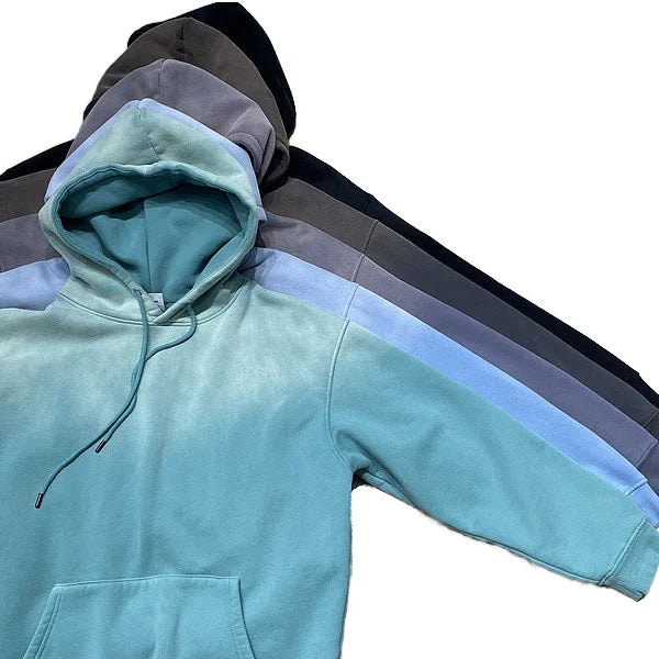KY Retro Acid Washed Long Sleeve Sweat Suits Custom Unisex Jogging Sets with Logo Winter Hoodie and Sweatshirt