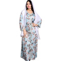 Hot Sale 2021 Middle East Muslim Fashion Print Abaya Robe Ramadan Eid Mubarak Women Abaya Dubai Arabian Dress Turkey Abaya
