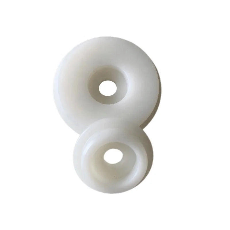 CNC Machined Turned Plastic White UHMW Discs