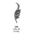 135x40mm Wrought Iron Components Forged Steel Ornamental Leaves  for Staircase Railing Handrail Balcony Gate Fence Parts