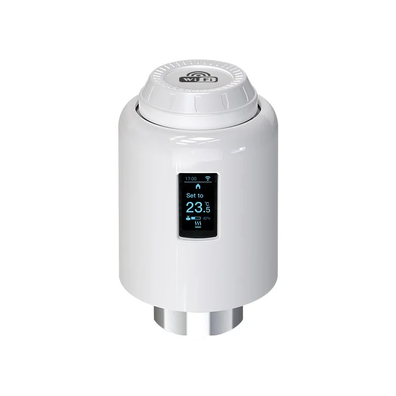 TRV602W WiFi version Wireless WIFI Programmable Thermostatic Radiator Electrical Valve for Floor Heating