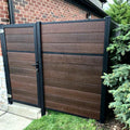 Wholesale Modern Australia WPC Fence Panels Eco-Friendly Home Security Garden Patio Park Gate Pool Horses 3D Modeling