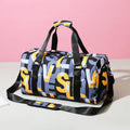 Women's Large Waterproof Travel Bag with Dry and Wet Separation New Fitness Boarding Luggage Handbag Fashion Pull Rod