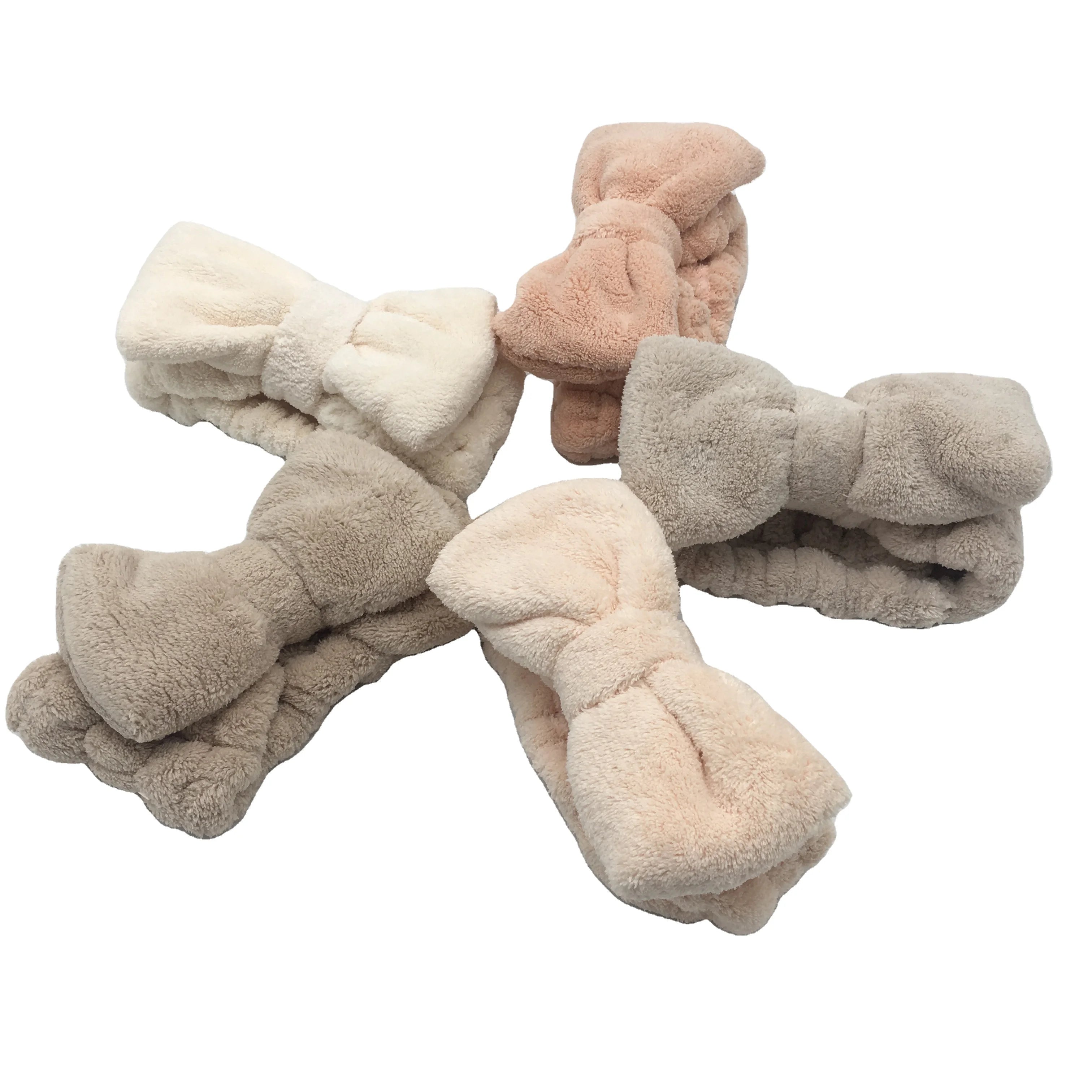 Factory-Direct Supply of European Beauty Lovely Sweet Style Plain Velvet Headband Candy Color Face Bandage Cross-Border