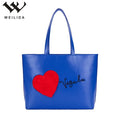 WEILIDA Promotional Private Label Lightweight Waterproof 2L Ladies Shoulder Tote Bags PU Fashion Zipper Closure Outdoor