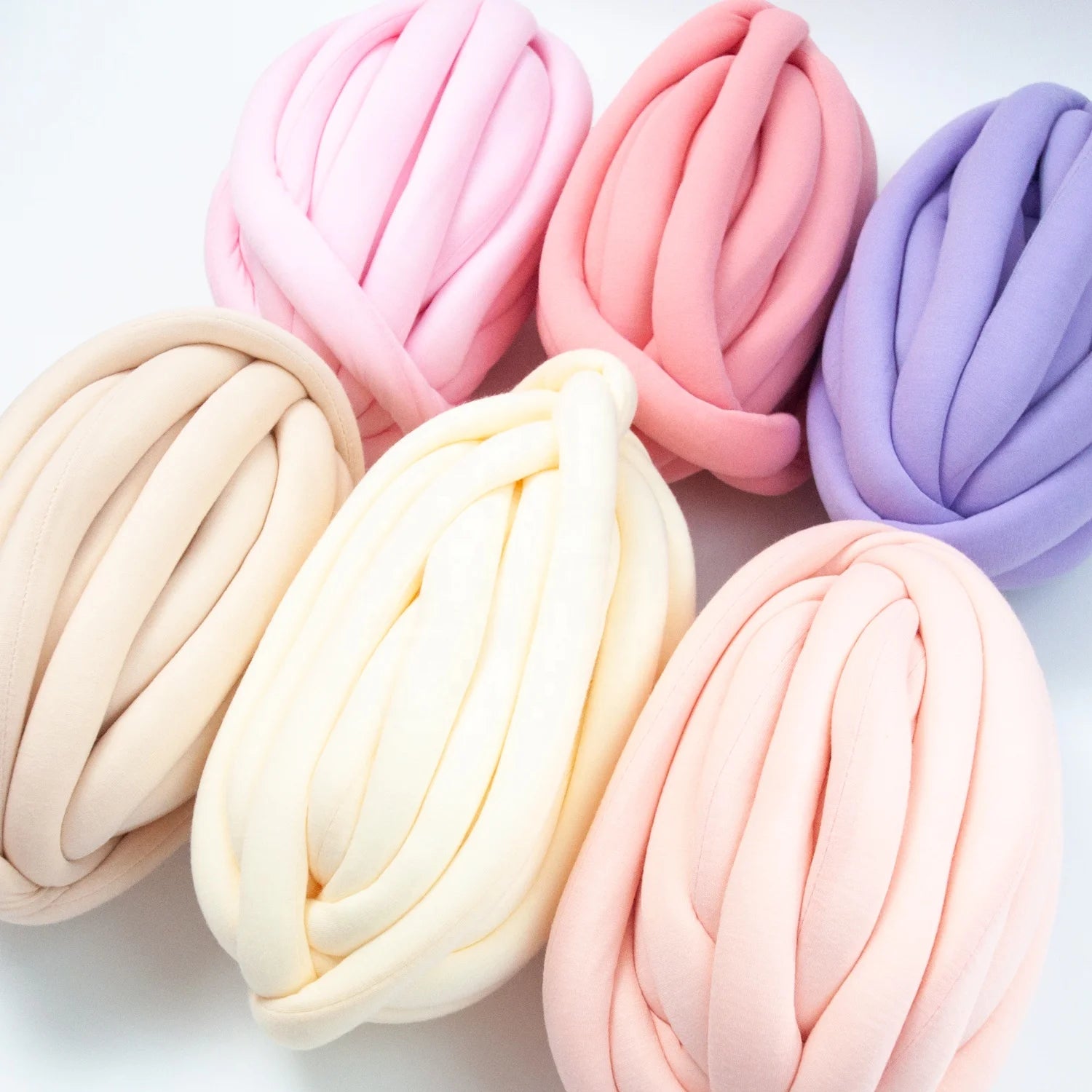 Jumbo Yarn Chunky Knit Carpet Cotton Tube Yarn DIY Weaving Super Bulky Giant Yarns Blanket Rug Pillow and Pet Bed Creation