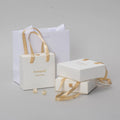 Cream Beige Fashionable Cardboard Paper Jewelry Set Box Jewelry Set Gift Packaging Box with Custom logo