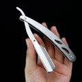 New Arrival Private Label Straight Stainless Steel Hair Shaving Cutting Folding Razor Customized logo Men's Beard Razor for Men