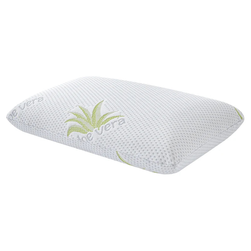 Nantong OEM ODM Breathable Best Selling Aloe Vera Bread Memory Foam Cervical Pillow Marine Pattern Eco-Friendly