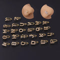 Dropshipping Wholesale 26 Letter Alphabet Stainless Steel No Piercing Clip on Nose Ring With Luxury Zircon Nose Ring for Women