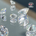 D Color Round Brilliant Cut Loose Moissanite Stones VVS1 Clarity 3mm to 18mm Sizes
