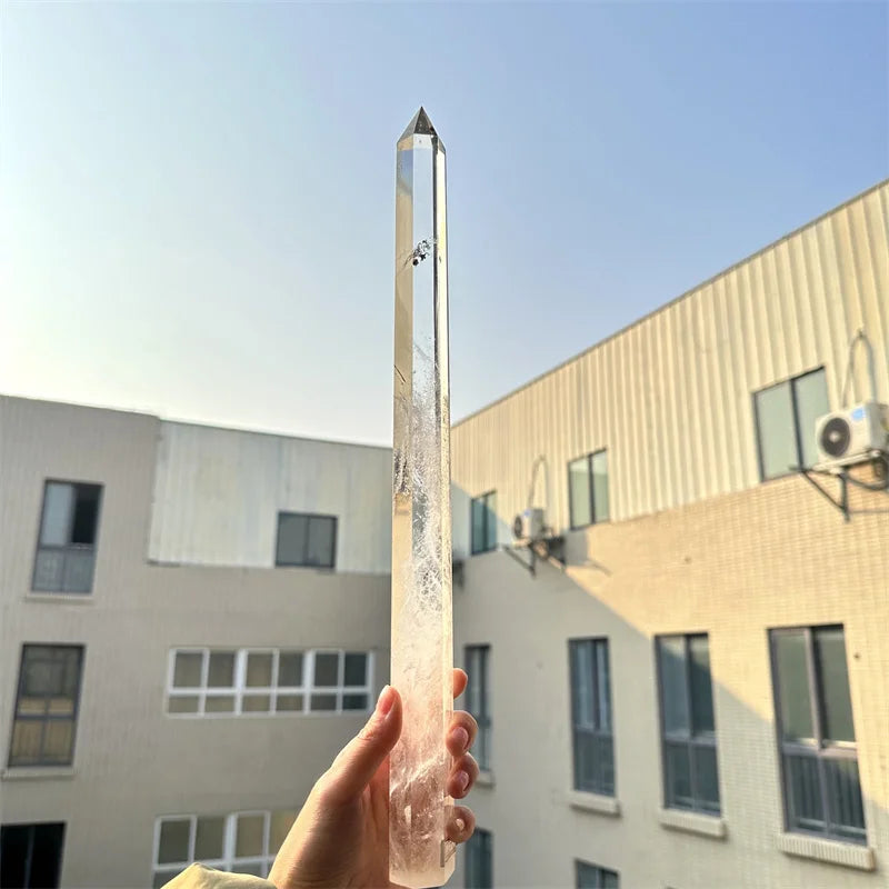 Clear Quartz Big Obelisk Big Crystals Transparent Quartz Polish clear Quartz Big Tower for Sale