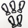 Aluminum 10mm Swivel Carabiner Hook with Swivel Snap Plain Finish 400kg Breaking Load for Dog Leash
